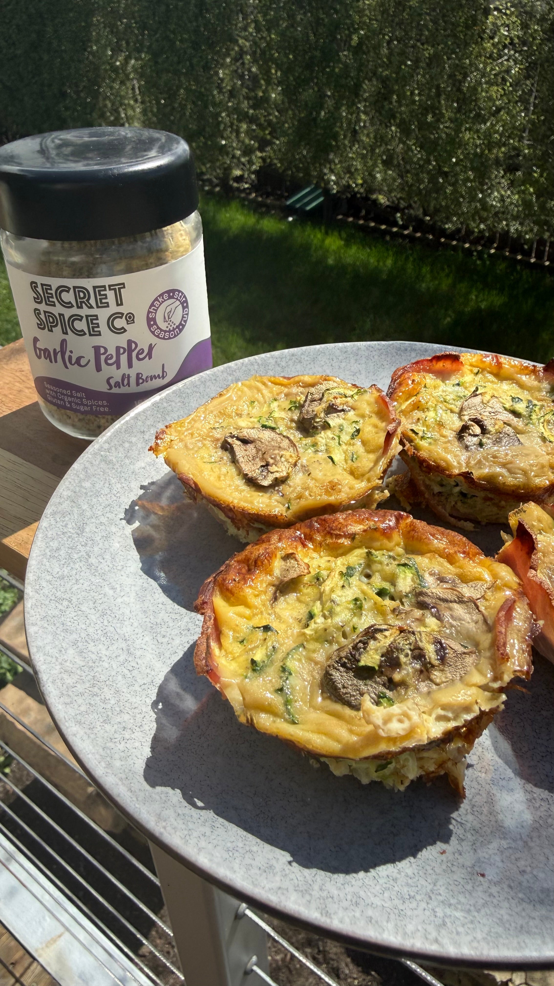 Ham-Lined Zucchini Muffin Cups 