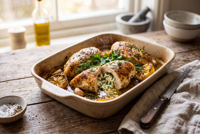 Herby Feta Stuffed Chicken