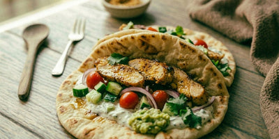 Lemon Pepper Chicken Gyros