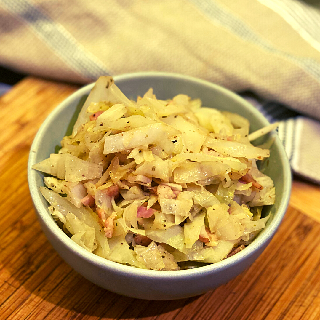 Herby cabbage and bacon