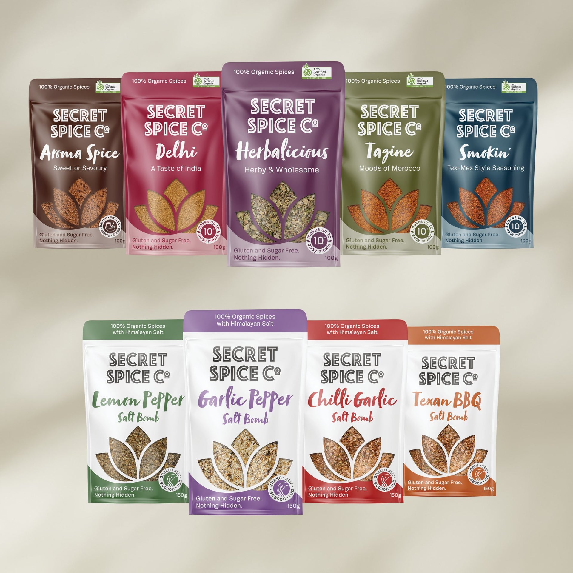 full range of spice blends image