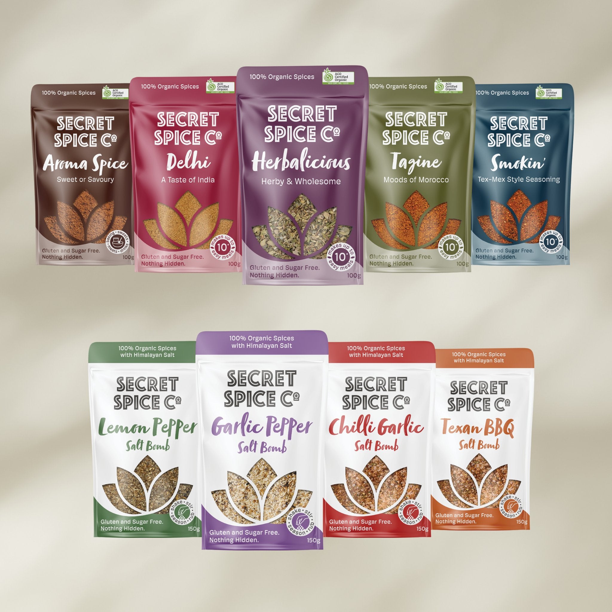 full range of spice blends image
