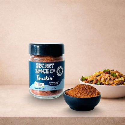 Smokin' Tex-Mex 100g glass jar front view