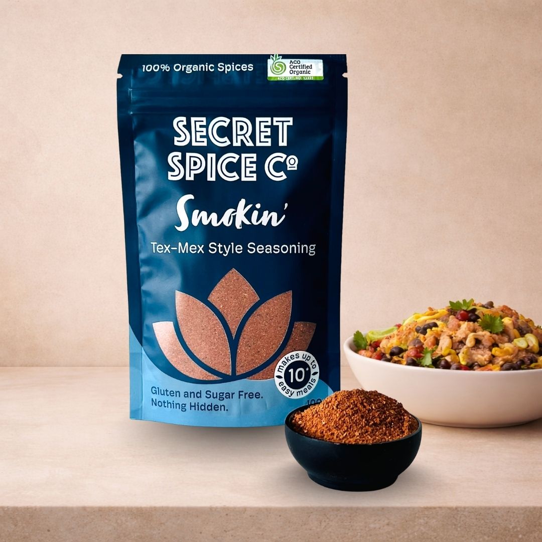 Smokin' Tex-Mex refill pouch - Secret Spice Co certified organic salt-free