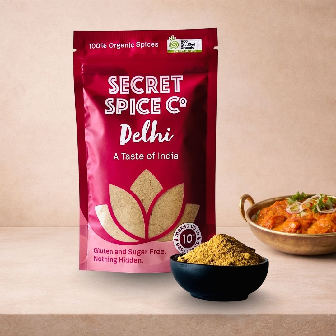 Delhi 100g glass jar front view