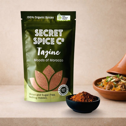 Tagine 100g glass jar front view