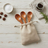 Secret Spice Co Signature Spoon Set - three handcrafted wooden spoons