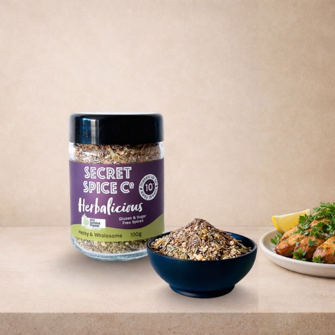 Herbalicious Low FODMAP refill pouch - Secret Spice Co certified organic