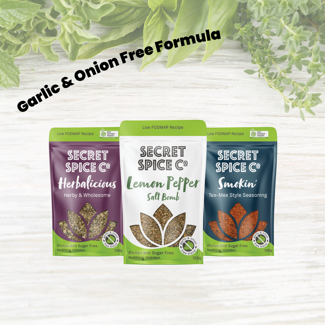 Low FODMAP Bundle Garlic & Onion Free Seasonings Secret Spice Co