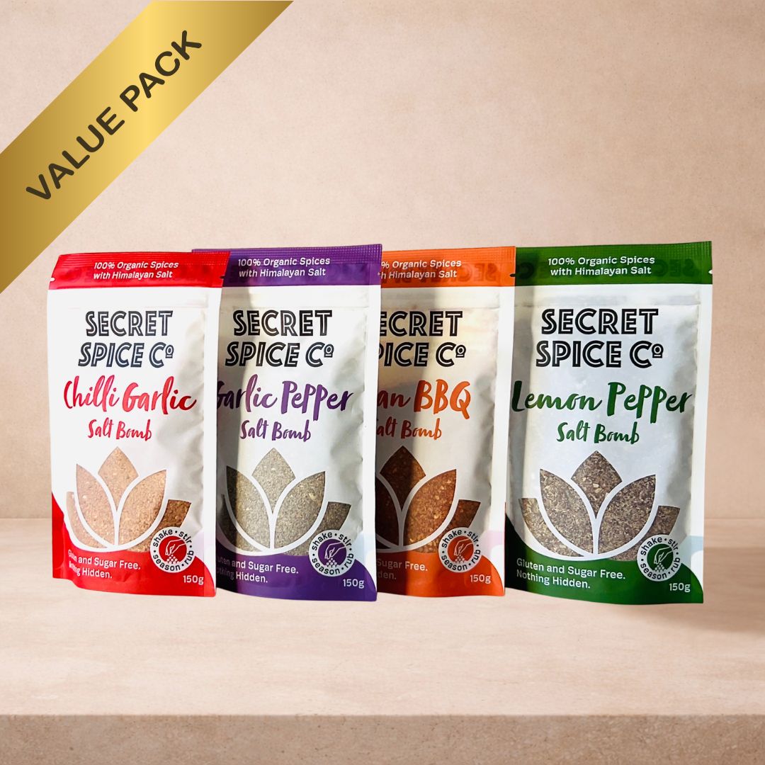 Salt Bomb Bundle refill pouch set front view