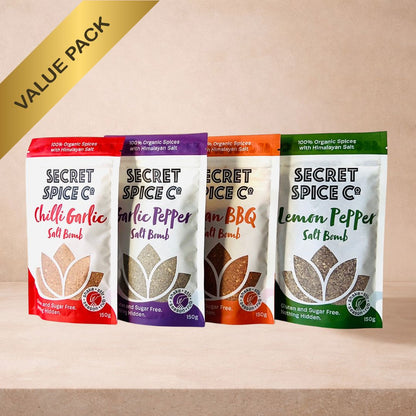 Salt Bomb Bundle refill pouch set front view