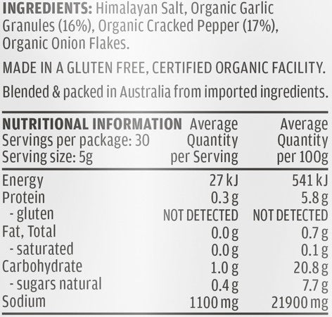 GARLIC PEPPER SALT BOMB