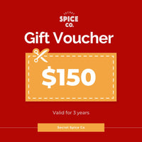 Secret Spice Co digital gift card - $150 denomination